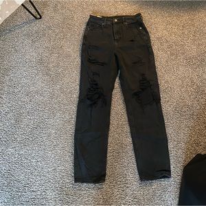 American Eagle black ripped jeans